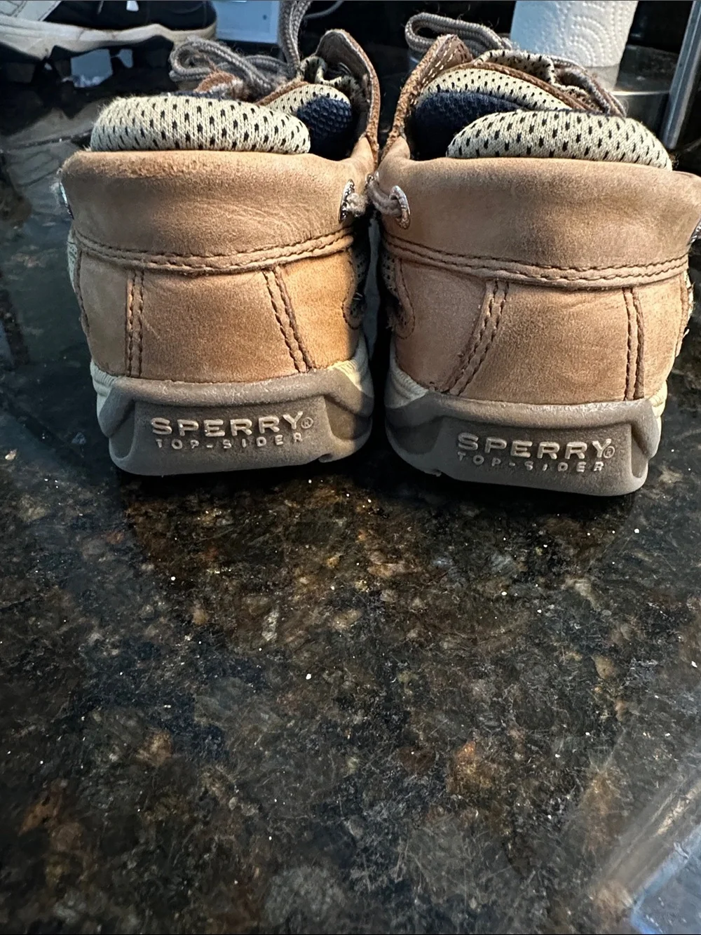 Sperry Kids Tan Leather Boat Shoes